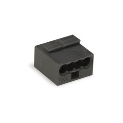 BORNE MICRO POUR BOÎTE DE DÉRIVATION 4 CONDUCTEURS, GRIS FONCÉ - Velle