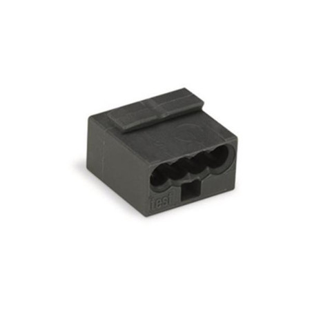 BORNE MICRO POUR BOÎTE DE DÉRIVATION 4 CONDUCTEURS, GRIS FONCÉ - Velle