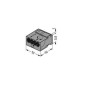 BORNE MICRO POUR BOÎTE DE DÉRIVATION 4 CONDUCTEURS, GRIS FONCÉ BORNE MICRO POUR BOÎTE DE DÉRIVATION 4 CONDUCTEURS, GRIS FONCÉ