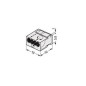 BORNE MICRO POUR BOÎTE DE DÉRIVATION 4 CONDUCTEURS, GRIS CLAIR