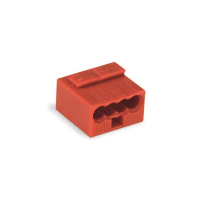 BORNE MICRO POUR BOÎTE DE DÉRIVATION 4 CONDUCTEURS, ROUGE BORNE MICRO POUR BOÎTE DE DÉRIVATION 4 CONDUCTEURS, ROUGE