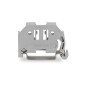 Butée sans vis de 6 mm de large pour rail DIN 35 x 15 et 35 x 7,5, gris