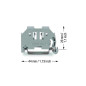 Butée sans vis de 6 mm de large pour rail DIN 35 x 15 et 35 x 7,5, gris