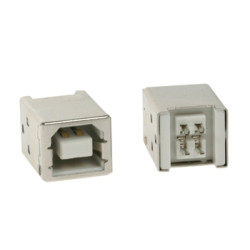 USB B FEMELLE, SIMPLE CONNECTEUR 180°, POUR CI - Velleman