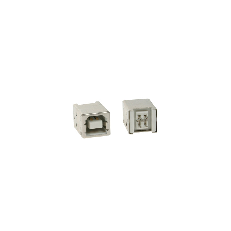 USB B FEMELLE, SIMPLE CONNECTEUR 180°, POUR CI
