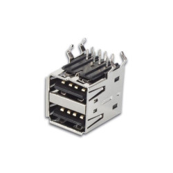 USB A FEMELLE, DOUBLE CONNECTEUR 90°, POUR CI - Velleman