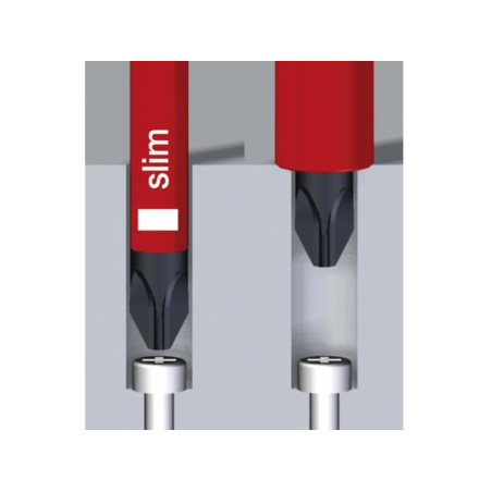 Wiha Tournevis SoftFinish electric slimFix Fente (35501) 4,5 mm x 125 mm