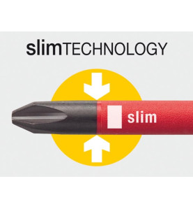 Wiha Tournevis SoftFinish electric slimFix Fente (35501) 4,5 mm x 125 