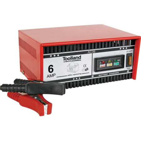 CHARGEUR POUR BATTERIE À ACIDE DE PLOMB - 12 V - 6 A - PRL