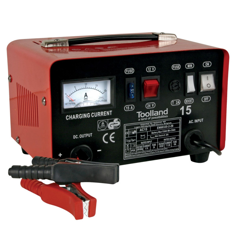 CHARGEUR POUR BATTERIE À ACIDE DE PLOMB - 12/24 V - AVEC FONCTION BOOST - 9 A CHARGEUR POUR BATTERIE À ACIDE DE PLOMB - 12/24 V - AVEC FONCTION BOOST - 9 A