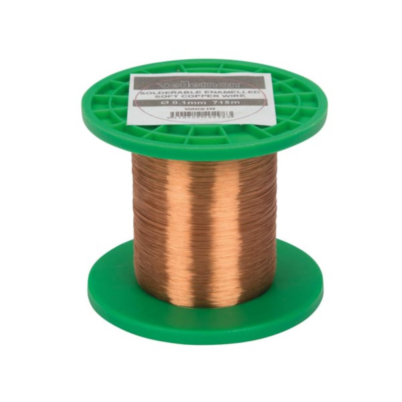FIL DE BOBINAGE Ø0.1mm - 715m - 1.5kohm FIL DE BOBINAGE Ø0.1mm - 715m - 1.5kohm