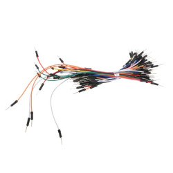 JEU DE CÂBLES DE RACCORDEMENT - 1 broche MÂLE/MÂLE (65 pcs) - Velleman