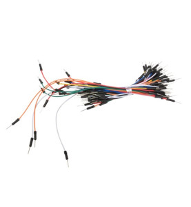 JEU DE CÂBLES DE RACCORDEMENT - 1 broche MÂLE/MÂLE (65 pcs) - Velleman