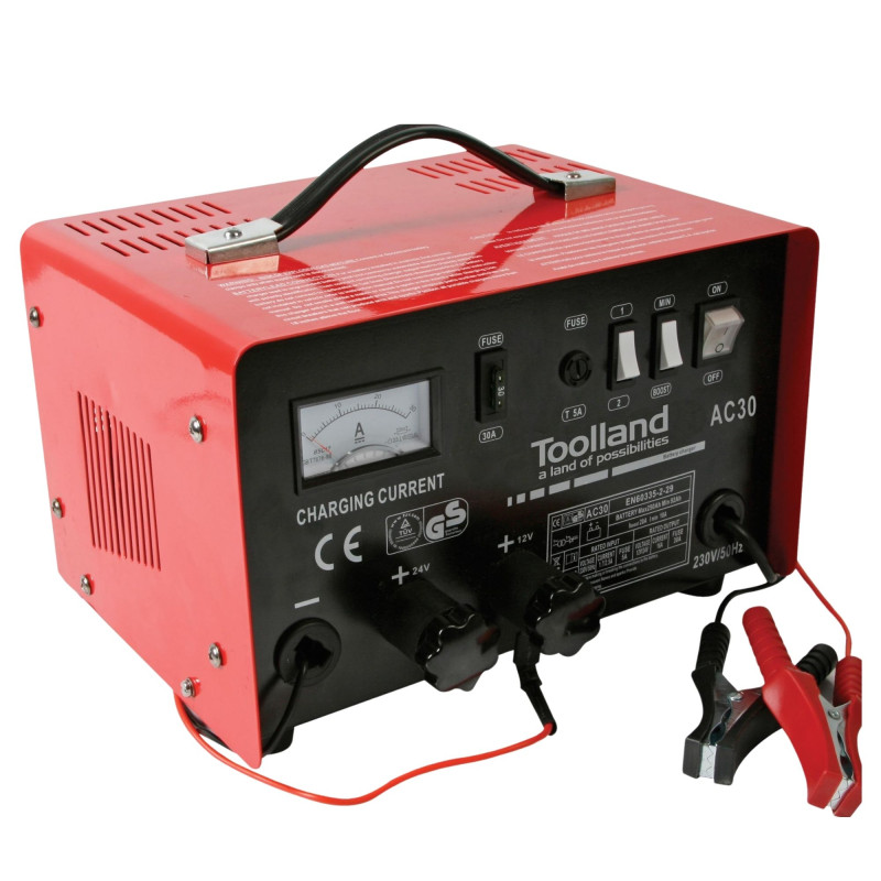 CHARGEUR POUR BATTERIE À ACIDE DE PLOMB - 12/24 V - AVEC FONCTION BOOST - 20A