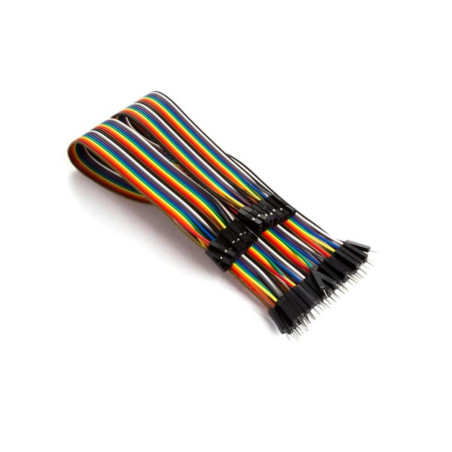 CÂBLE DE LIAISON 40 BROCHES 30 cm MÂLE VERS FEMELLE (CÂBLE PLAT) - Vel