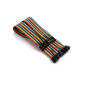 CÂBLE DE LIAISON 40 BROCHES 15 cm MÂLE VERS FEMELLE (CÂBLE PLAT)