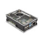 BOÎTIER TRANSPARENT AVEC DISSIPATEURS THERMIQUES ET VENTILATEUR POUR RASPBERRY PI 4