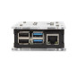 BOÎTIER TRANSPARENT AVEC DISSIPATEURS THERMIQUES ET VENTILATEUR POUR RASPBERRY PI 4