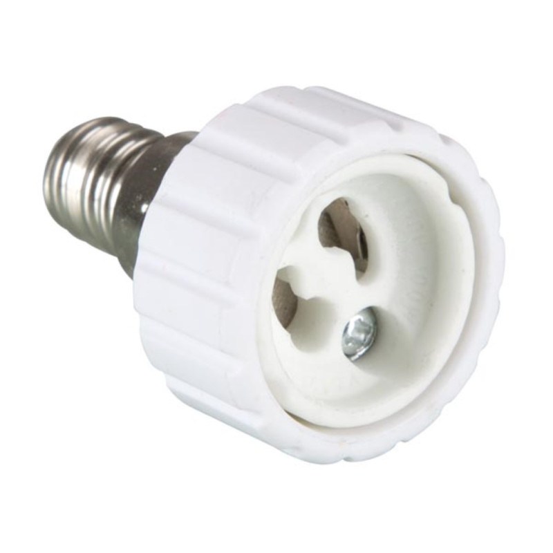 ADAPTATEUR DE DOUILLE E14 VERS GU10