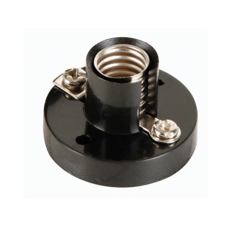 DOUILLE DE LAMPE AC, E10, NOIRE - Velleman