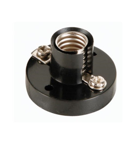 DOUILLE DE LAMPE AC, E10, NOIRE - Velleman