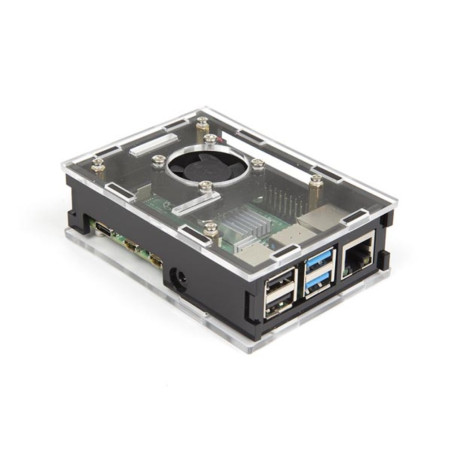 KIT DE DÉMARRAGE AVEC RASPBERRY PI 4  (4 Go) AVEC BOÎTIER DE REFROIDISSEMENT