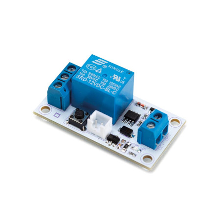 MODULE RELAIS BISTABLE AVEC INTERRUPTEUR TACTILE - 1 CANAL - 12 V - Ve