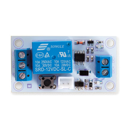 MODULE RELAIS BISTABLE AVEC INTERRUPTEUR TACTILE - 1 CANAL - 12 V