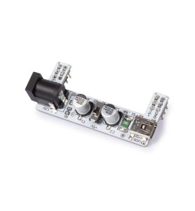 MODULE D'ALIMENTATION POUR BREADBOARD -  2 CANAUX - 3.3 V / 5 V - Vell