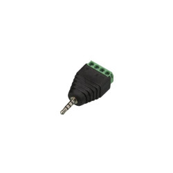 FICHE STÉRÉO 2.5 mm VERS CONNEXION À VIS 4 BROCHES (5 pcs) - Velleman
