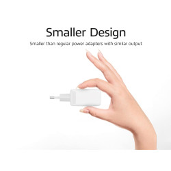 Chargeur USB, 1 x USB-C, 1 x USB-A, fonction Power Delivery, 20W, 1,7A, blanc