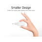 Chargeur USB, 1 x USB-C, 1 x USB-A, fonction Power Delivery, 20W, 1,7A, blanc