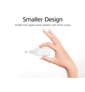 Chargeur USB, 1 x USB-C, 1 x USB-A, fonction Power Delivery, 20W, 1,7A