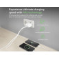 Chargeur USB, 1 x USB-C, 1 x USB-A, fonction Power Delivery, 20W, 1,7A, blanc
