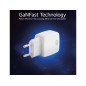 Chargeur USB, 1 x USB-C, 1 x USB-A, fonction Power Delivery, 20W, 1,7A, blanc