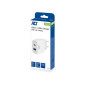 Chargeur USB, 1 x USB-C, 1 x USB-A, fonction Power Delivery, 20W, 1,7A, blanc