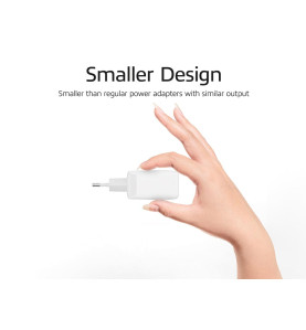 Chargeur USB, 1 x USB-C, fonction Power Delivery, 35W, 1,75A, blanc - 