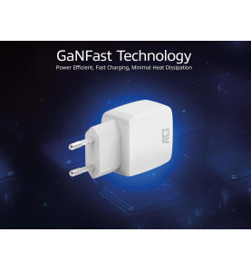 Chargeur USB, 1 x USB-C, fonction Power Delivery, 35W, 1,75A, blanc - 