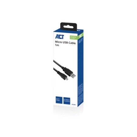 Câble de charge/données USB 2.0 A mâle - micro B mâle 1 mètre