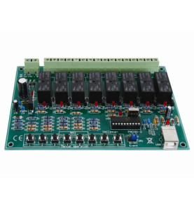 CARTE-RELAIS USB À 8 CANAUX - WH