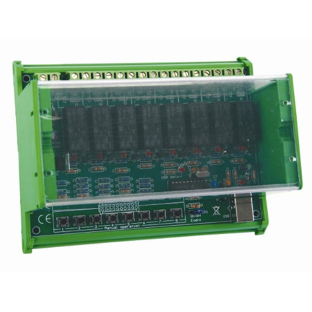 CARTE-RELAIS USB À 8 CANAUX