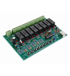 CARTE-RELAIS USB À 8 CANAUX - WH