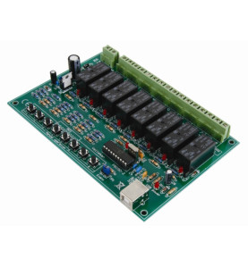 CARTE-RELAIS USB À 8 CANAUX - WH