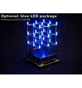 CUBE À LED 3D - 3 X 3 X 3 - WH