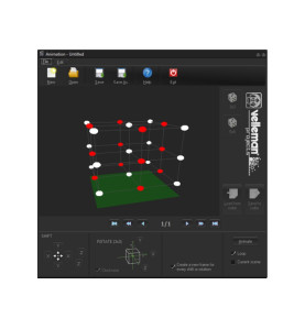 CUBE À LED 3D - 3 X 3 X 3 - WH