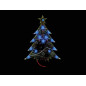 SAPIN DE NOËL À LED - BLEU - INTERRUPTEUR ON/OFF