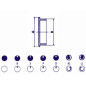 Couvercle pour bouton de 21mm (gris)