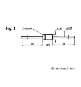 DIODE ZENER 5V1 - 500mW - Velleman
