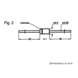 DIODE ZENER 4V3 - 1.3W