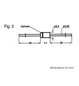 DIODE ZENER 5V1 - 1.3W - Velleman